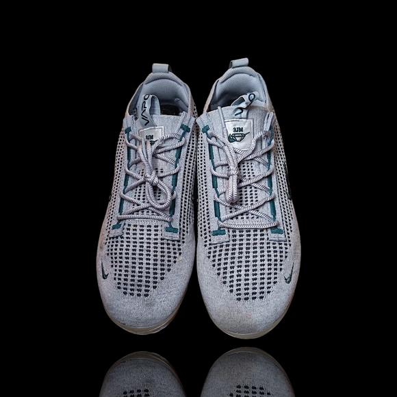 Nike Air Vapormax 2021 FK SE Light Bone Teal Phantom DN3074-001 Men's 10.5 VGUC - Picture 2 of 14